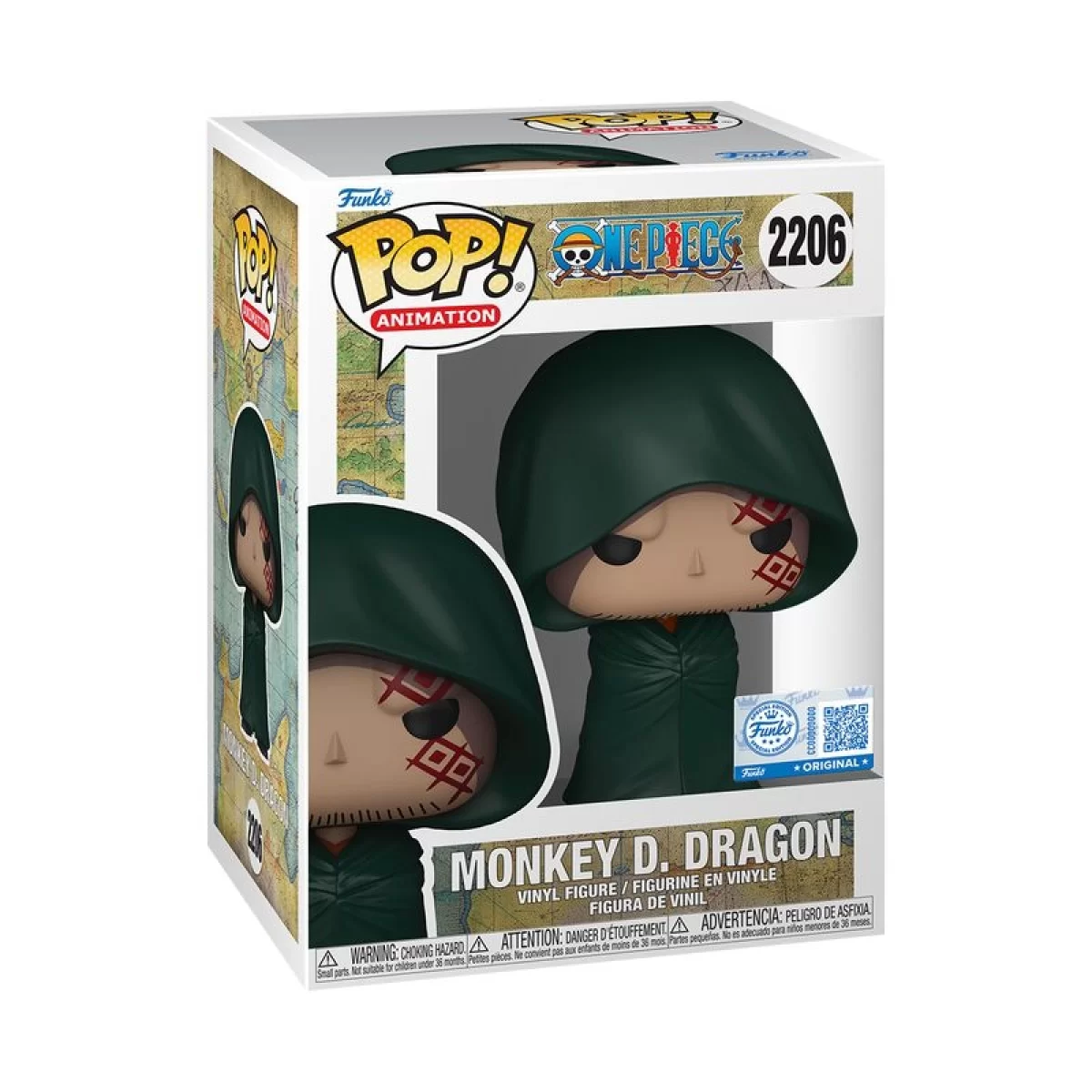 Виниловая фигурка &laquo;Funko POP! &bull;  &bull; One Piece ◉ Monkey D. Dragon №2206&raquo;