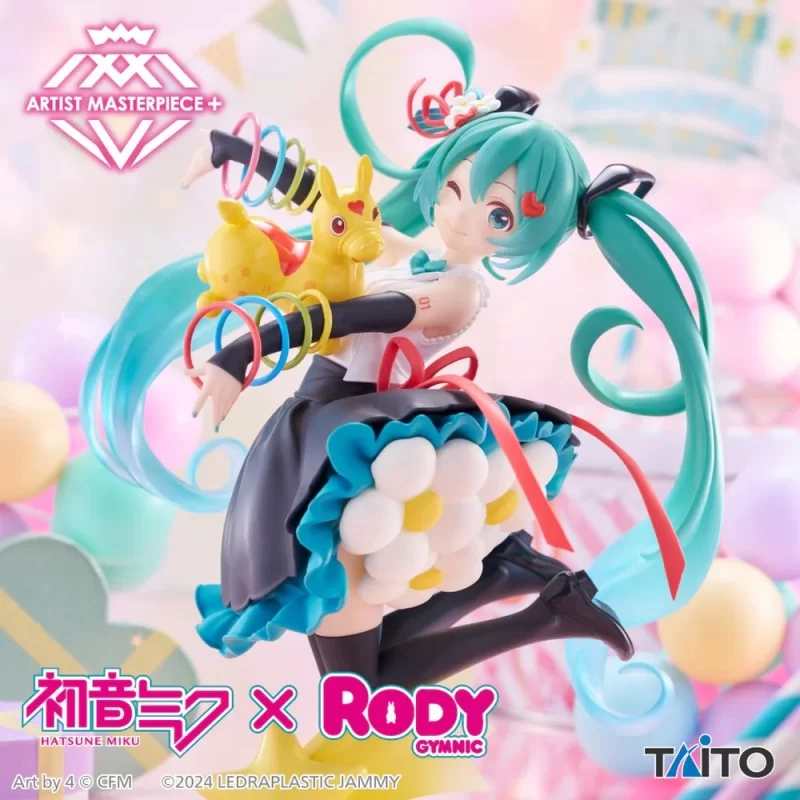 Оригинальная аниме фигурка «Hatsune Miku x Rody Artist Master Piece+/AMP+ Figure 39/Thank You Ver.»