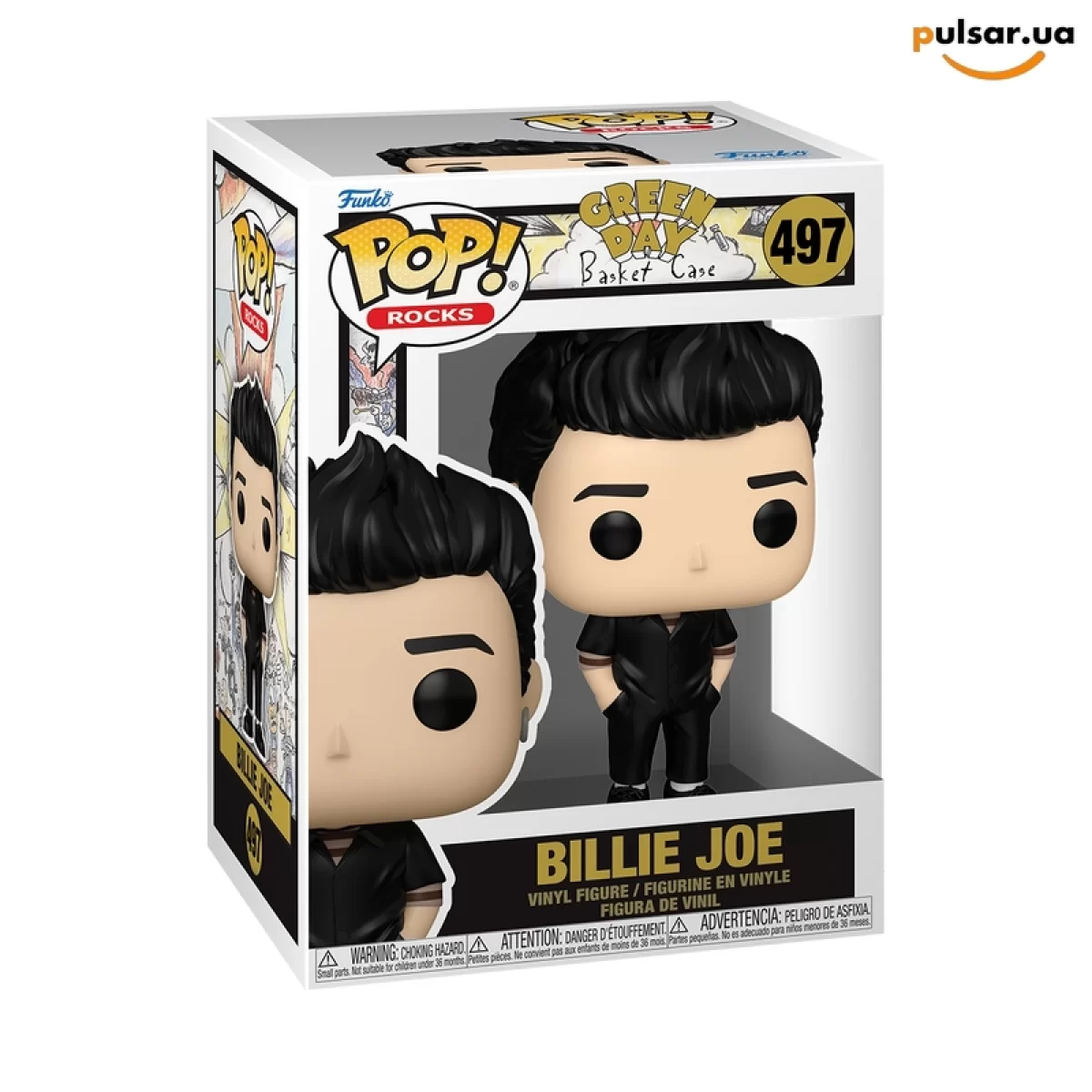 Виниловая фигурка &laquo;Funko POP! &bull; Rocks &bull; Green Day ◉ Billie Joe (Basket Case) №497&raquo;