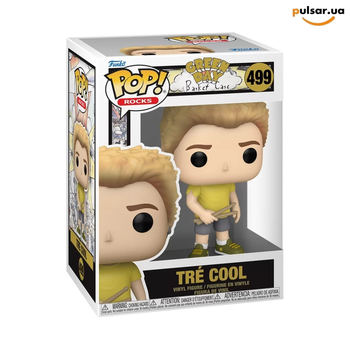 Виниловая фигурка &laquo;Funko POP! &bull; Rocks &bull; Green Day ◉ Tr&eacute; Cool (Basket Case) №499&raquo;