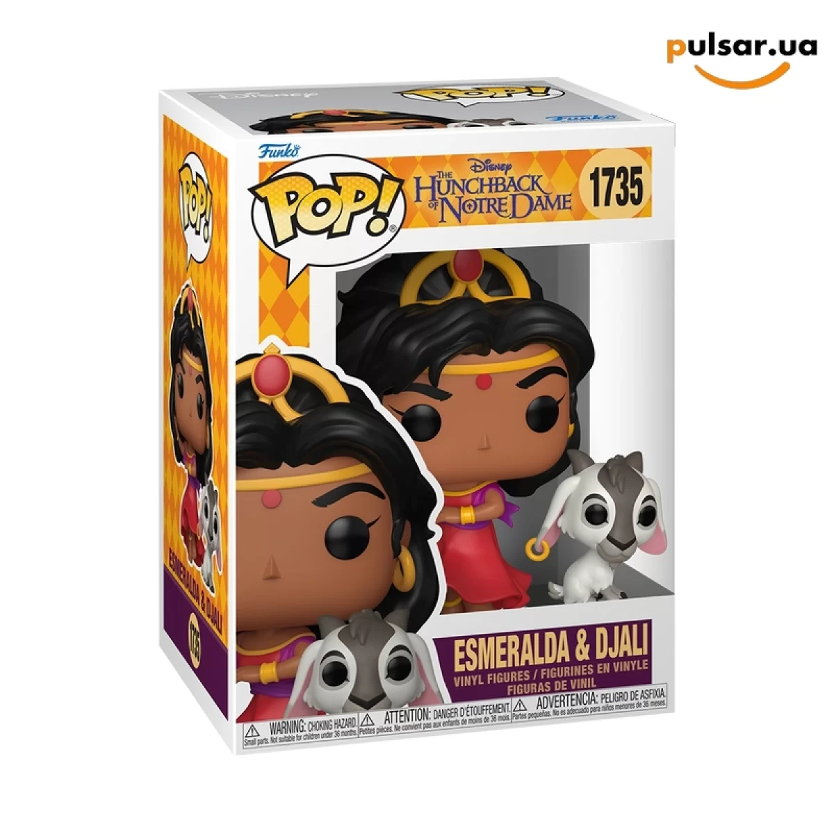 Виниловая фигурка &laquo;Funko POP! &bull; &bull; Disney ◉ Buddy Esmeralda & Djali № 1735&raquo;