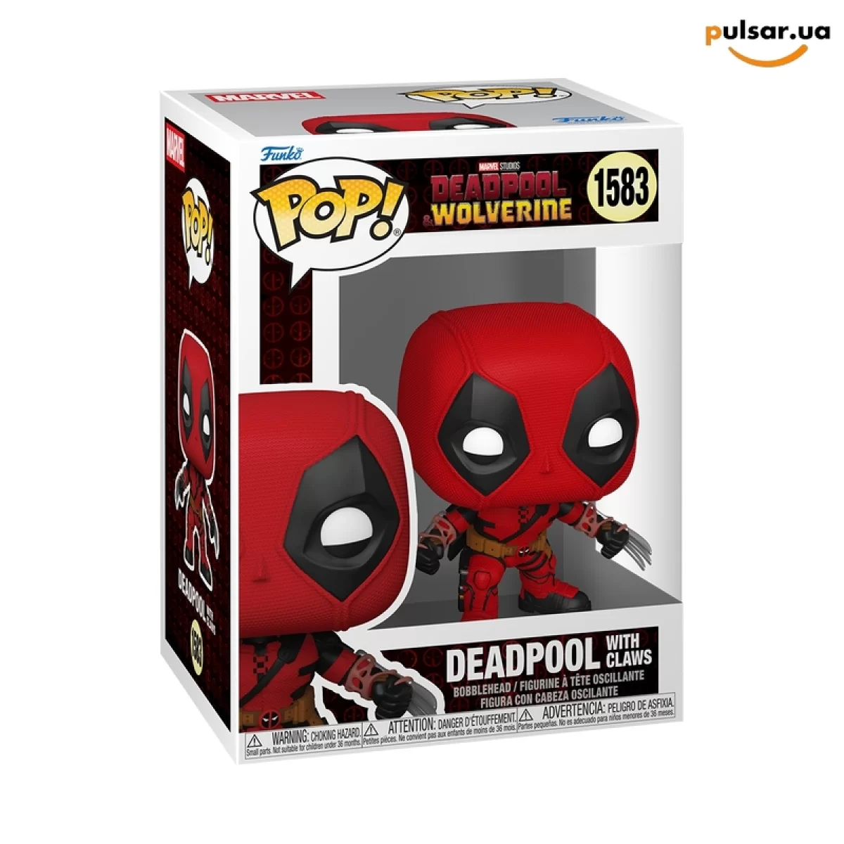 Виниловая фигурка &laquo;Funko POP! &bull; &bull; Marvel ◉ Deadpool with Claws № 1583&raquo;