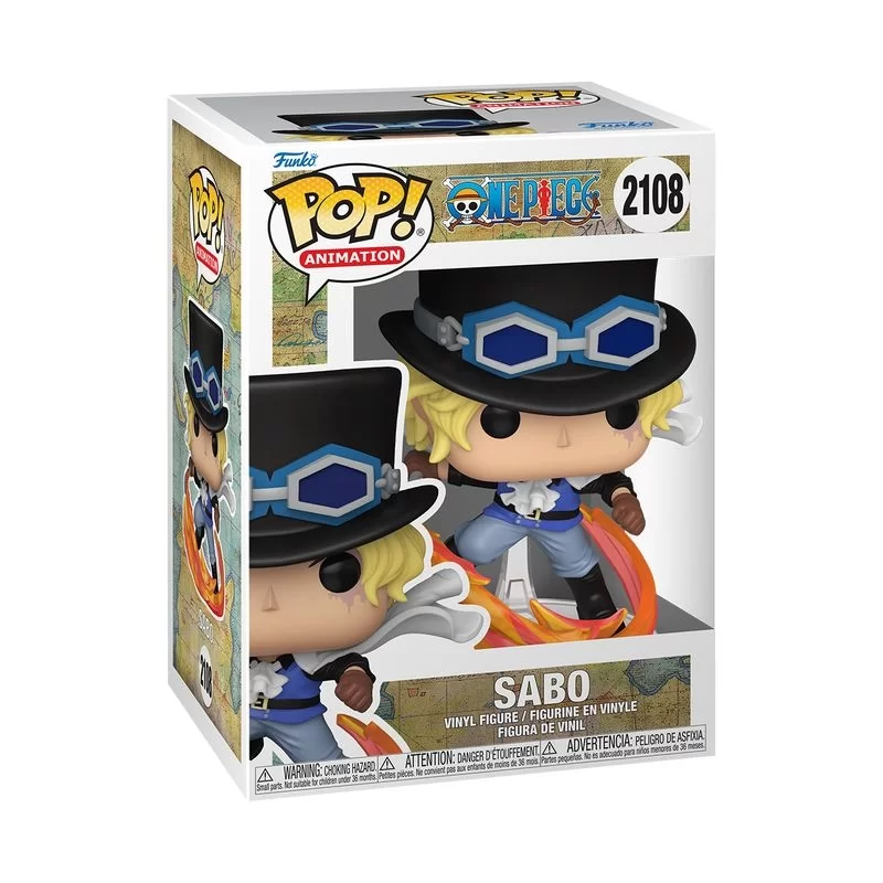 Виниловая фигурка «Funko POP! One Piece - Sabo Attacking with Pipe №2108»