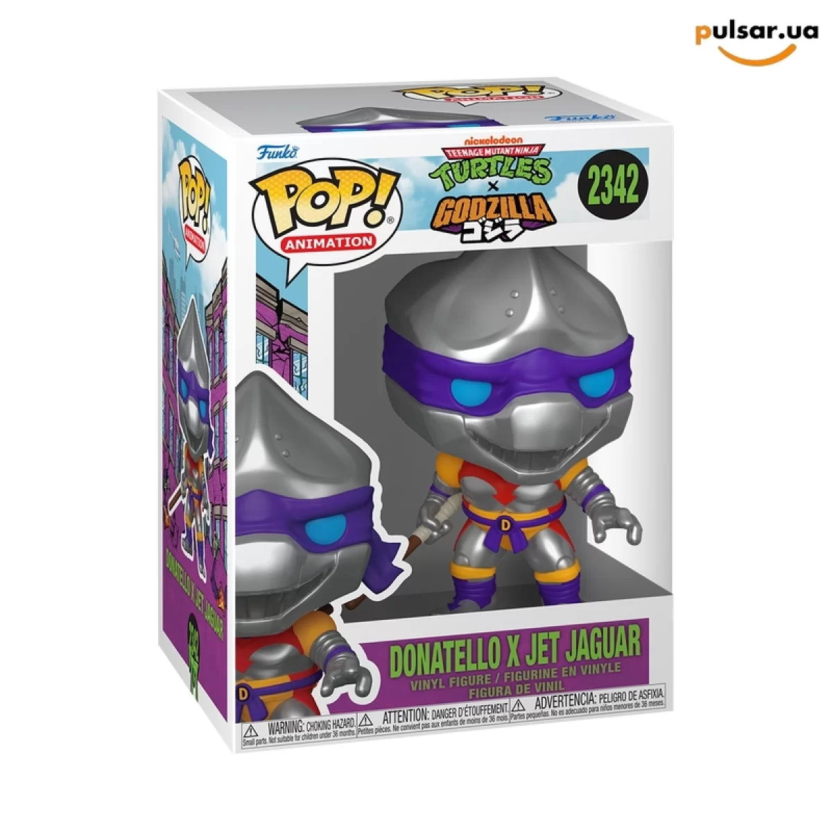 Виниловая фигурка &laquo;Funko POP! &bull; &bull; Teenage Mutant Ninja Turtles ◉ Donatello x Jet Jaguar № 2342&raquo;