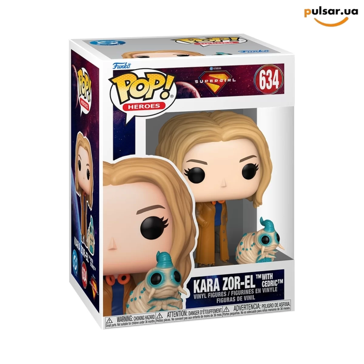 Виниловая фигурка &laquo;Funko POP! &bull; &bull; DC Comics ◉ Kara Zor-El with Cedric № 634&raquo;
