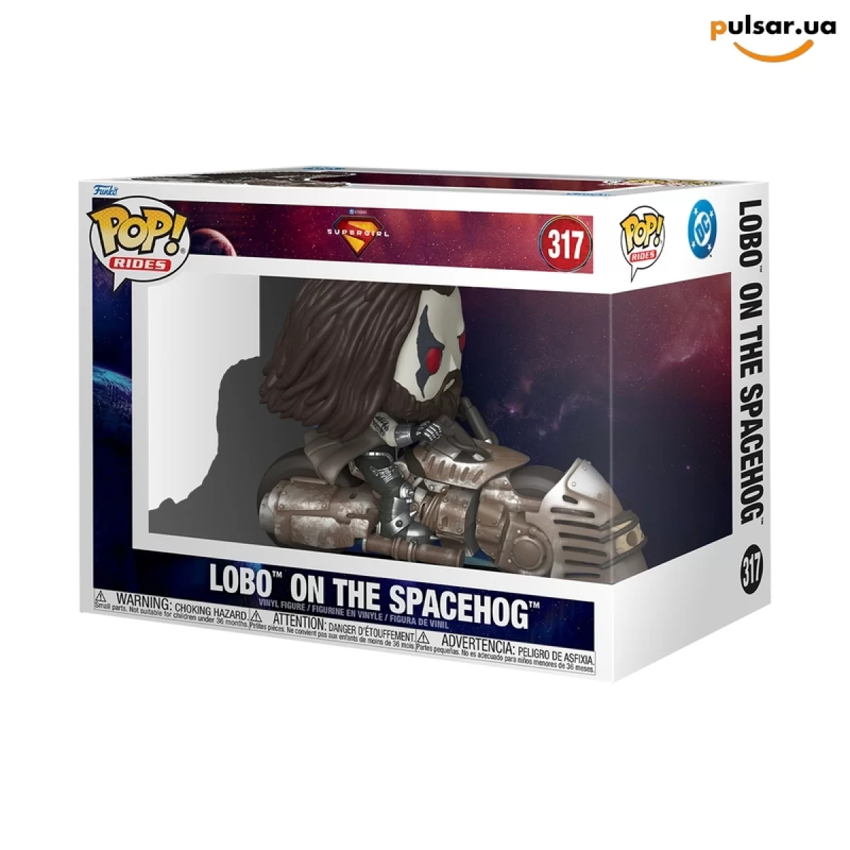 Виниловая фигурка &laquo;Funko POP! &bull; Rides &bull; DC Comics ◉ Lobo on the Spacehog № 317&raquo;