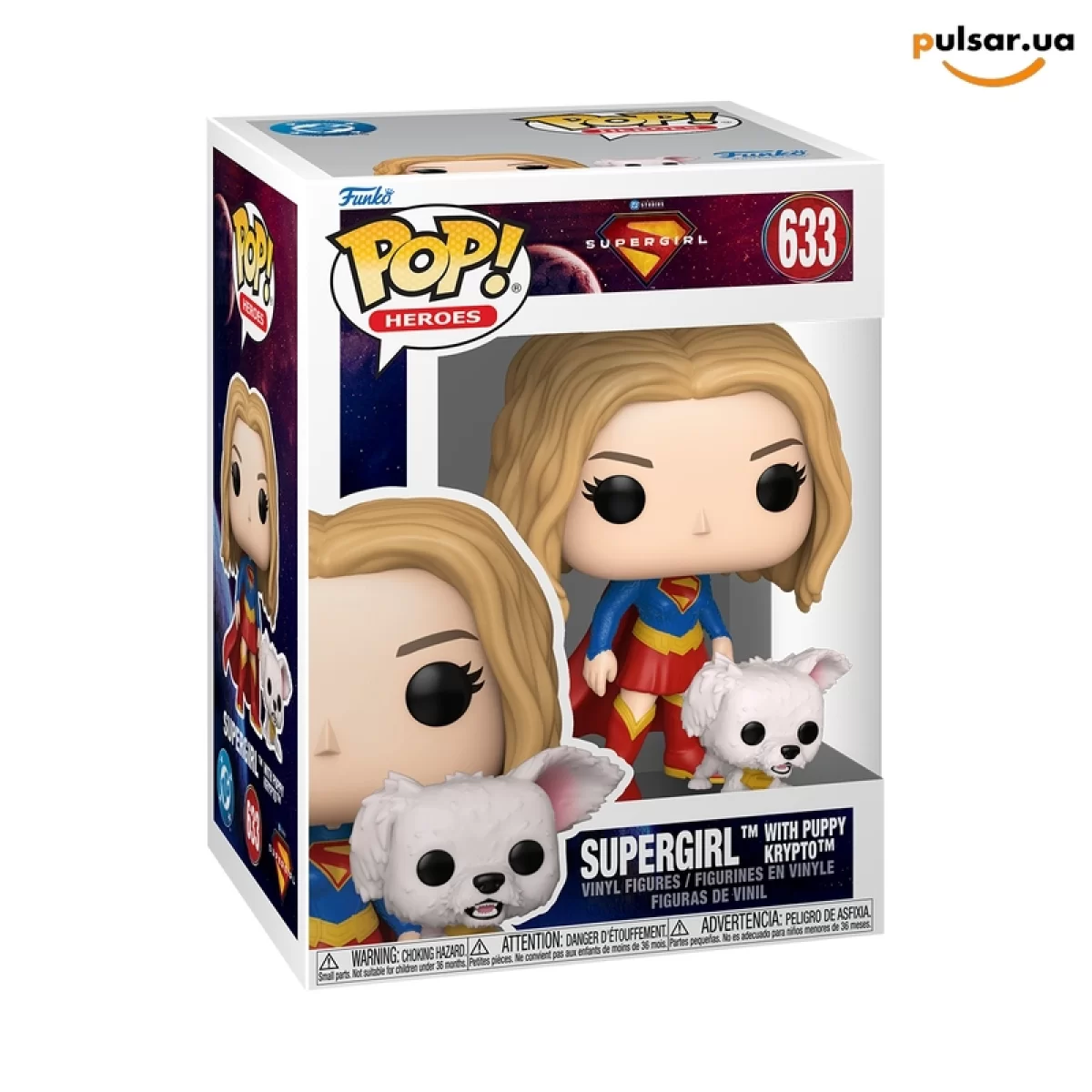 Виниловая фигурка &laquo;Funko POP! &bull; &bull; DC Comics ◉ Pop! & Buddy Supergirl with Puppy Krypto № 633&raquo;