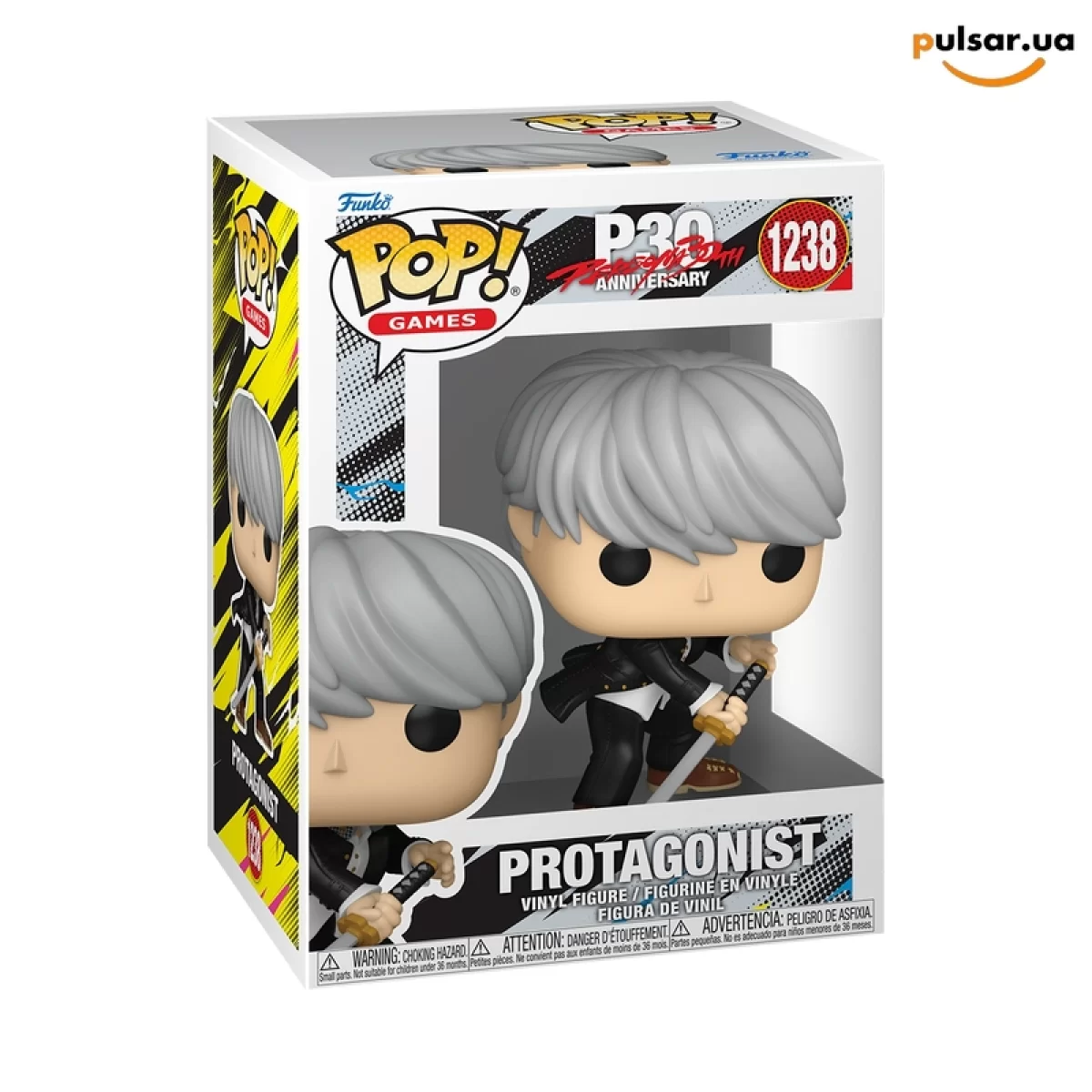 Виниловая фигурка &laquo;Funko POP! &bull;  &bull; Persona ◉ Protagonist (Persona 4) (30th Anniversary) № 1238&raquo;