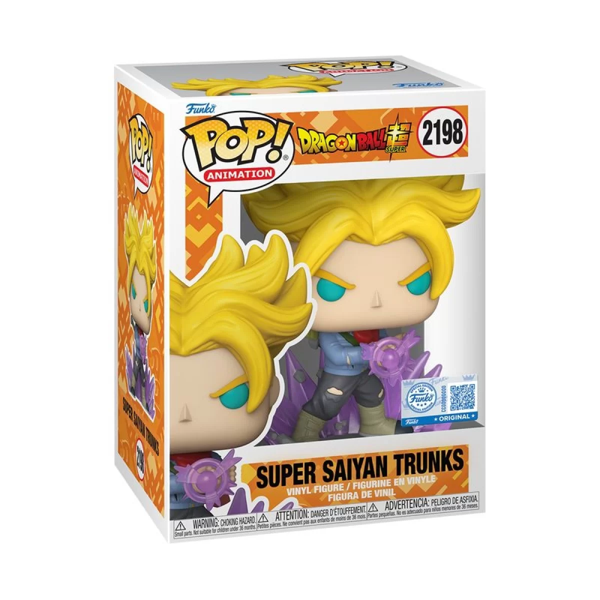 Виниловая фигурка &laquo;Funko POP! &bull; Super &bull; Dragon Ball ◉ Saiyan Trunks №2198&raquo;