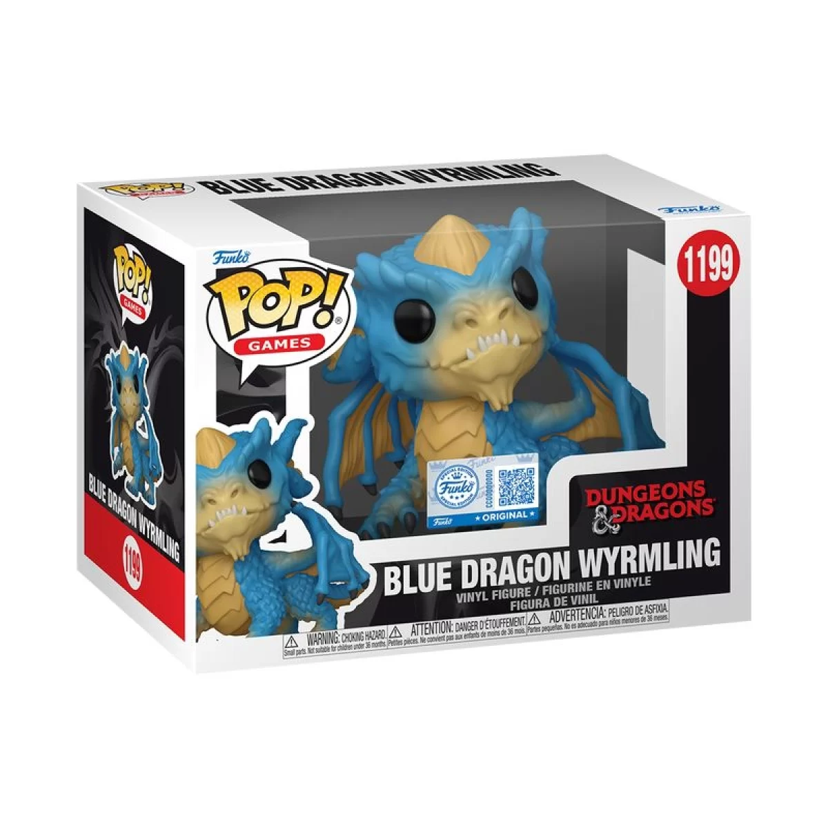Виниловая фигурка &laquo;Funko POP! Dungeons & Dragons - Blue Dragon Wyrmling №1199&raquo;