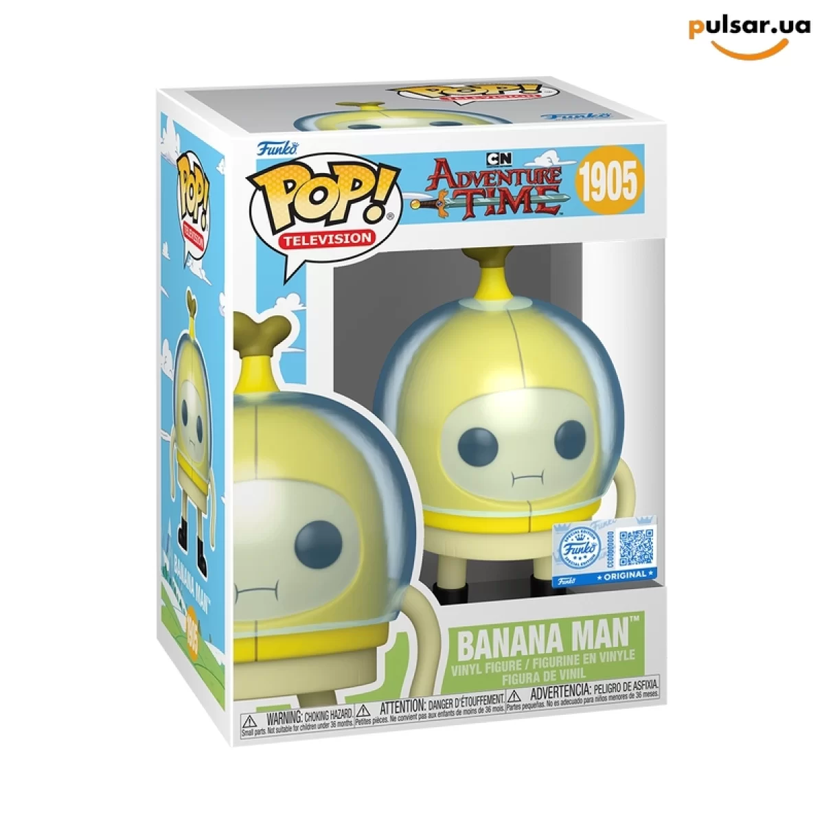 Виниловая фигурка &laquo;Funko POP! &bull; web exclusive &bull; Cartoon Network ◉ Banana Man №1905&raquo;