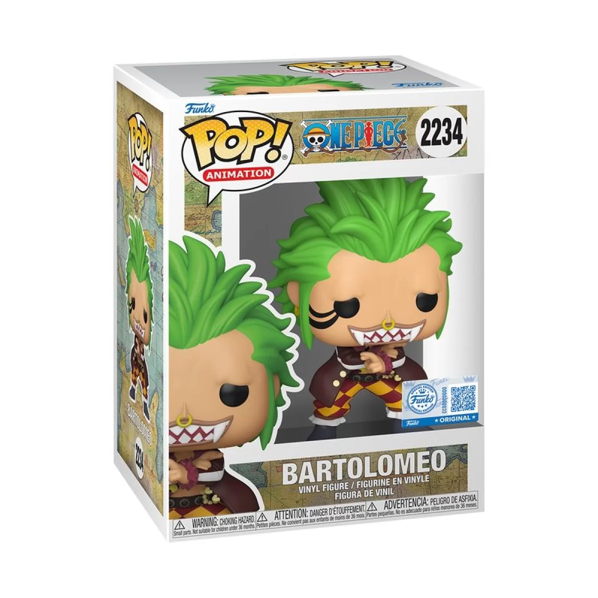 Виниловая фигурка &laquo;Funko POP! &bull; &bull; One Piece ◉ Bartolomeo № 2234&raquo;