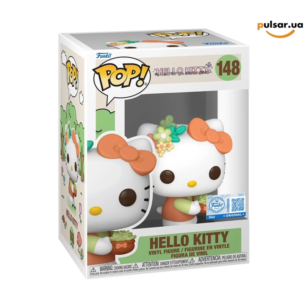 Виниловая фигурка &laquo;Funko POP! &bull; web exclusive &bull; Sanrio ◉ Hello Kitty (Garden Outfit) № 148&raquo;