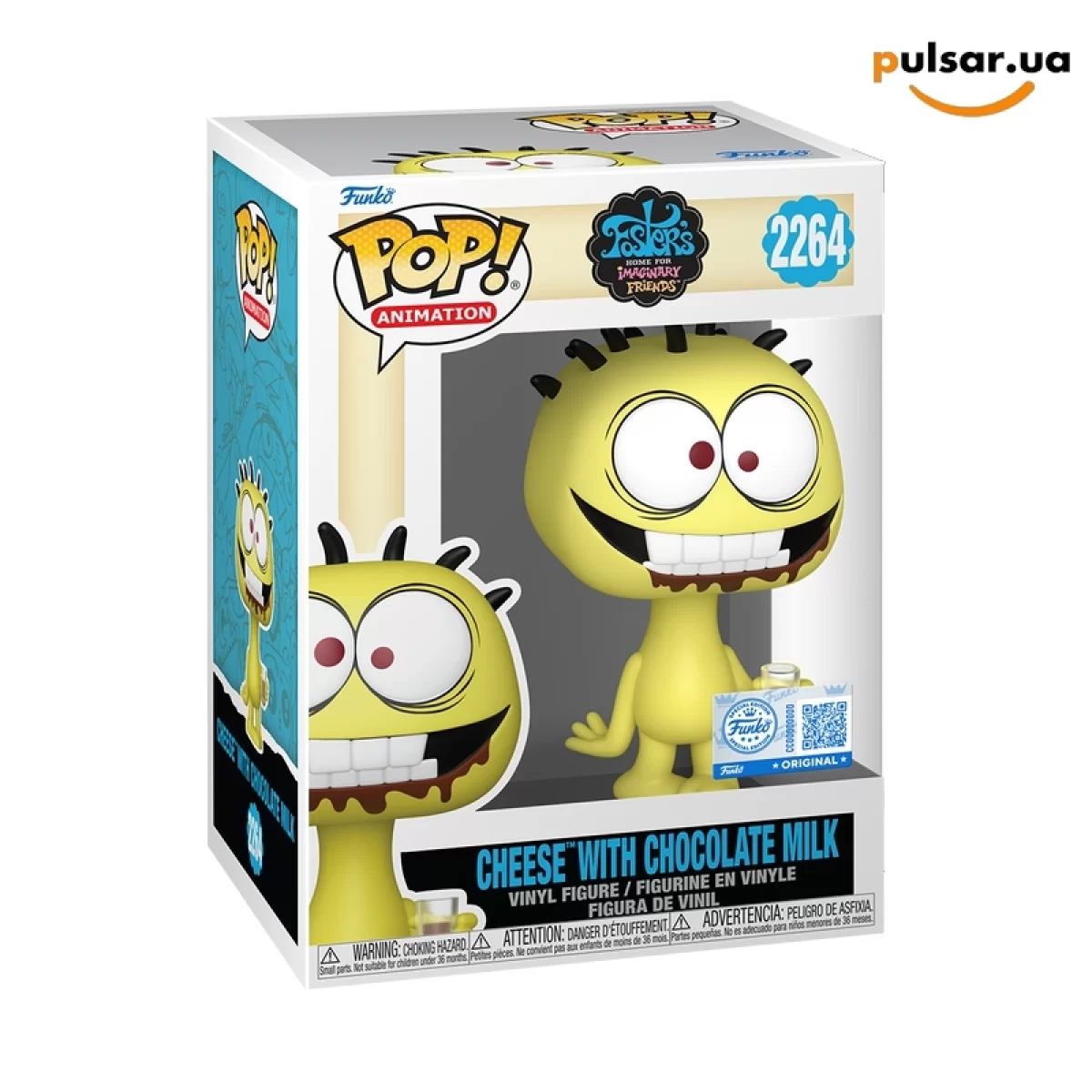Виниловая фигурка &laquo;Funko POP! &bull; web exclusive &bull; Foster&rsquo;s Home for Imaginary Friends! ◉ Cheese with Chocolate Milk № 2264&raquo;