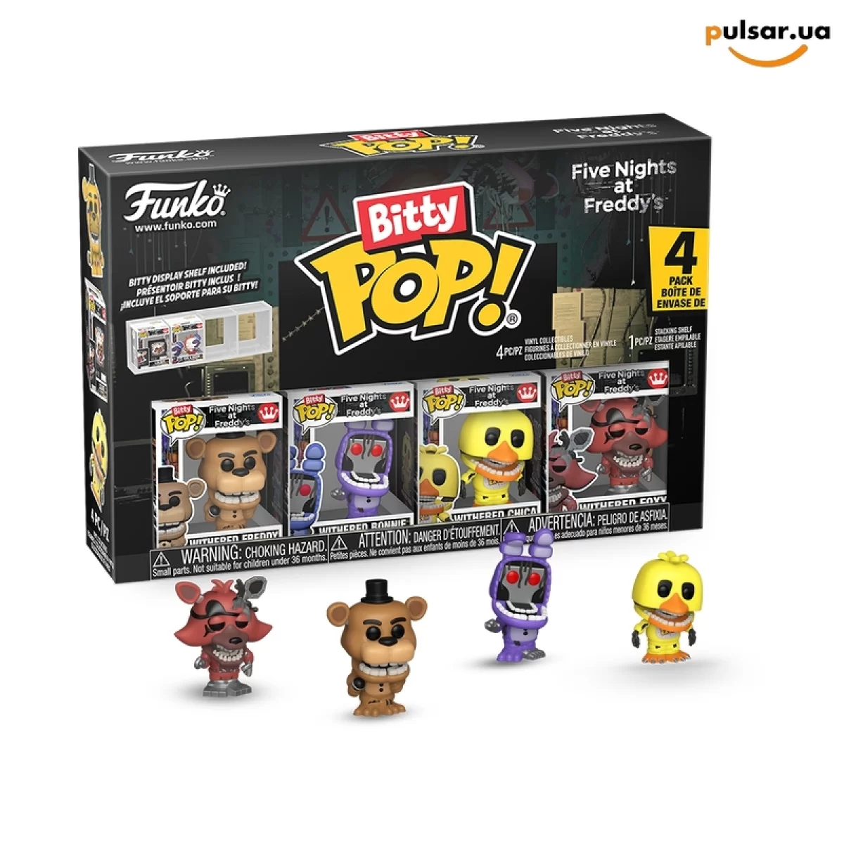 Виниловая фигурка &laquo;Funko POP! &bull; Bitty Pop! &bull; Five Nights at Freddy's ◉ Five Nights at Freddy's 4-Pack Series 6 № ---&raquo;