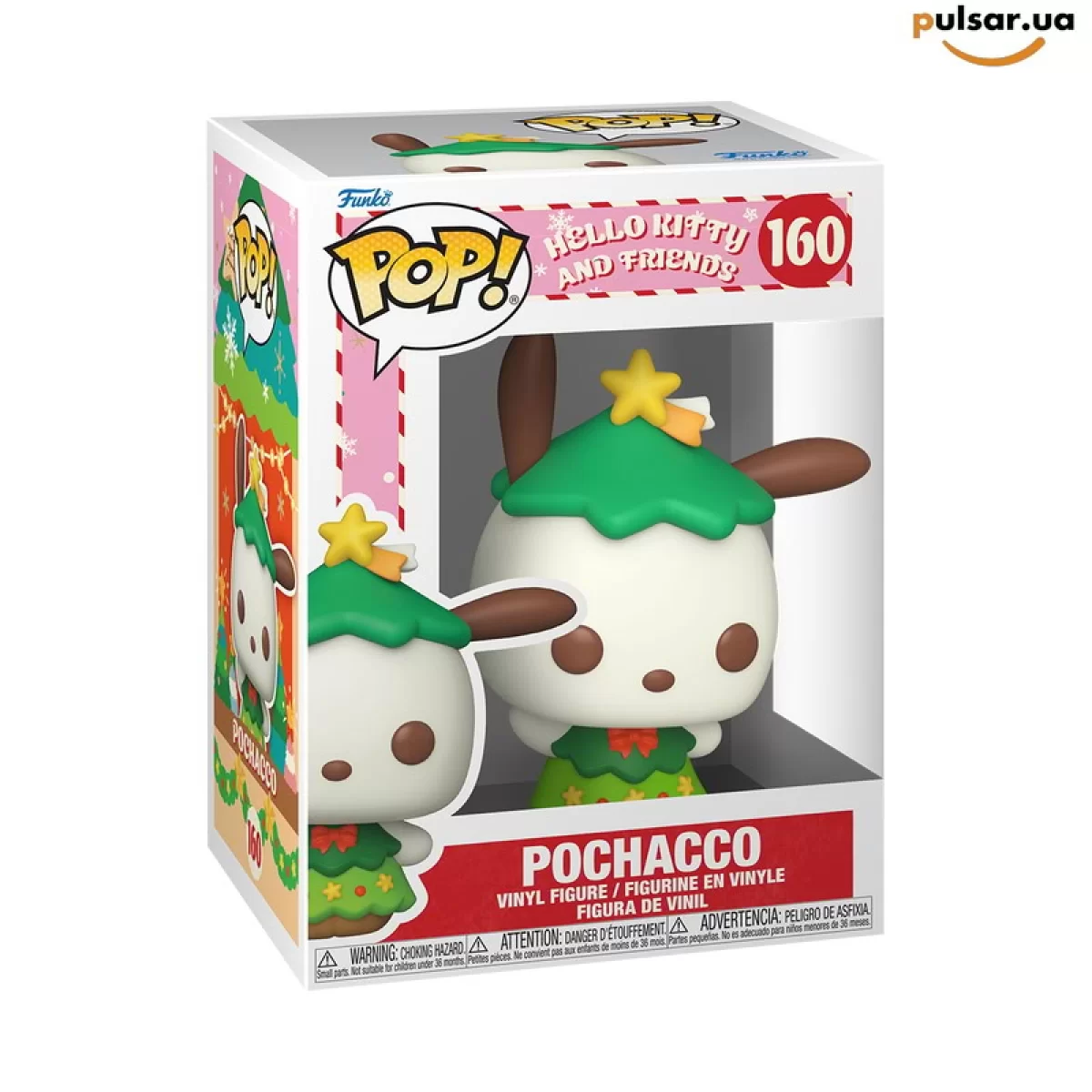Виниловая фигурка &laquo;Funko POP! &bull;  &bull; Sanrio ◉ Pochacco (Festive) № 160&raquo;