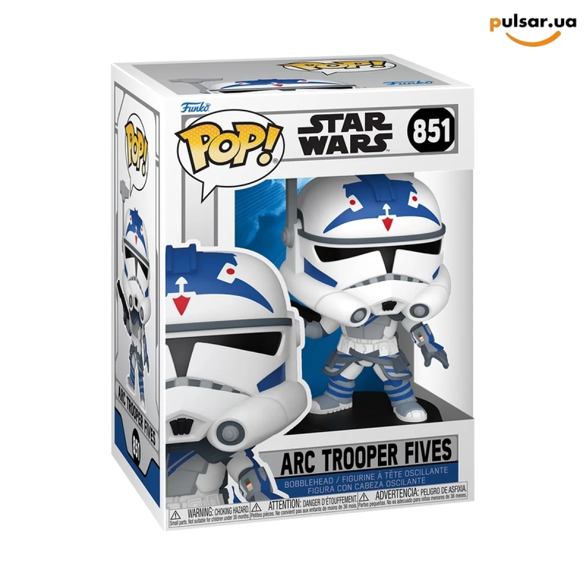 Виниловая фигурка &laquo;Funko POP! &bull;  &bull; Star Wars ◉ ARC Trooper Fives № 851&raquo;