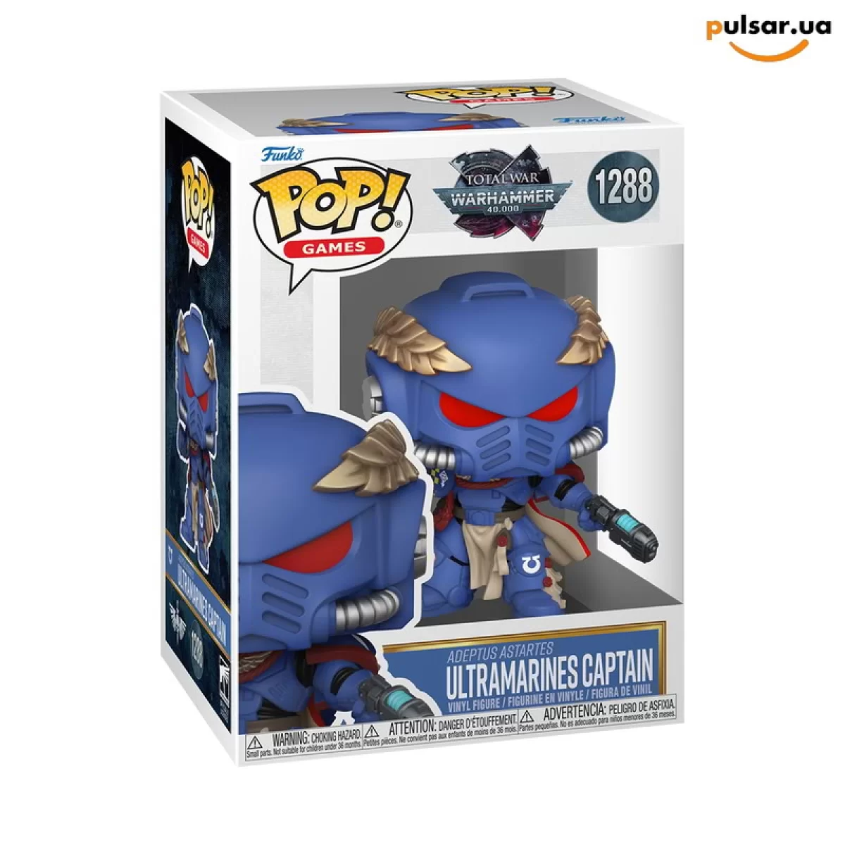 Виниловая фигурка &laquo;Funko POP! &bull;  &bull; Warhammer 40,000 ◉  Ultramarines Captain № 1288&raquo;