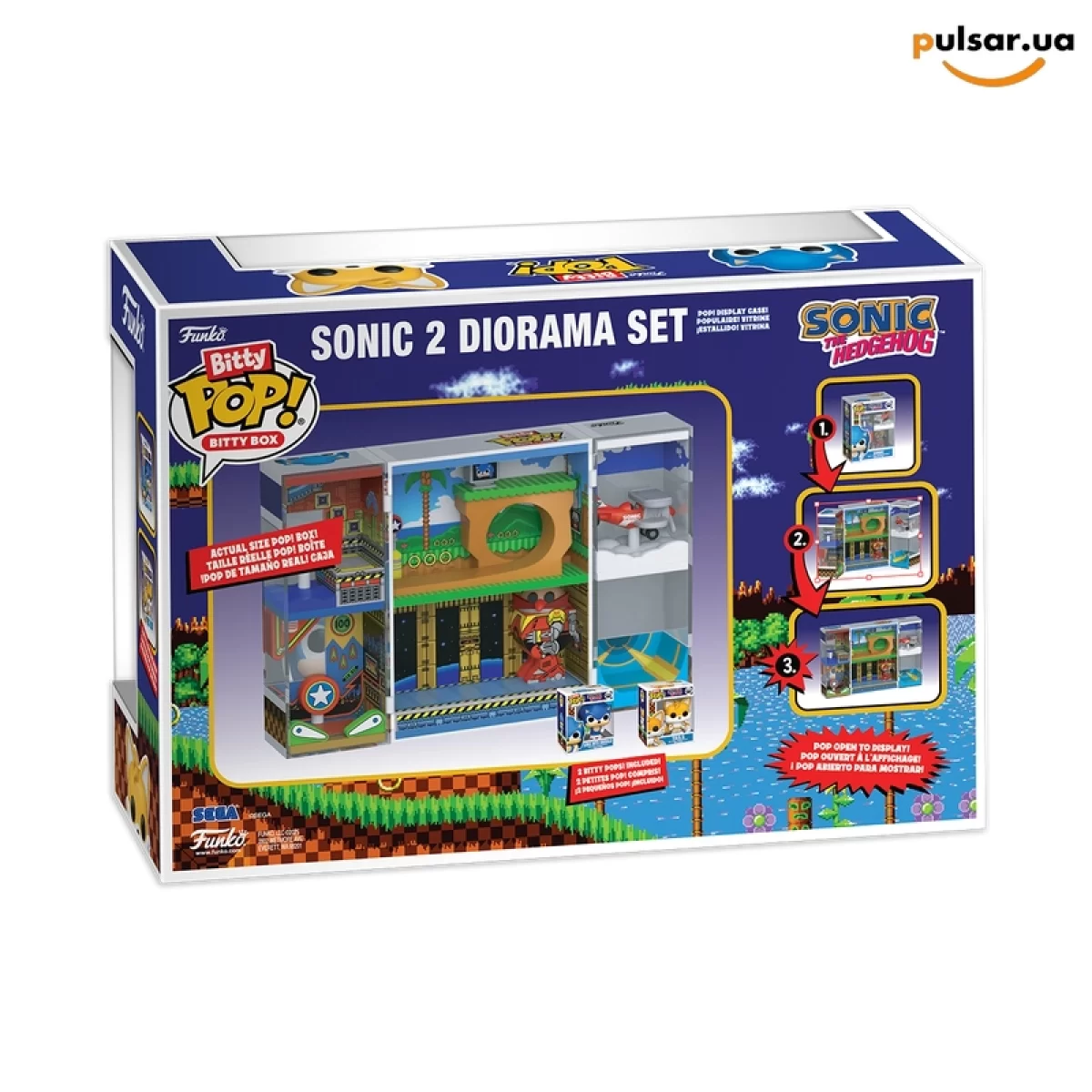 Виниловая фигурка &laquo;Funko POP! &bull; Bitty Pop! &bull; Sonic The Hedgehog ◉ Bitty Box Sonic 2 Diorama Set 1 № ---&raquo;