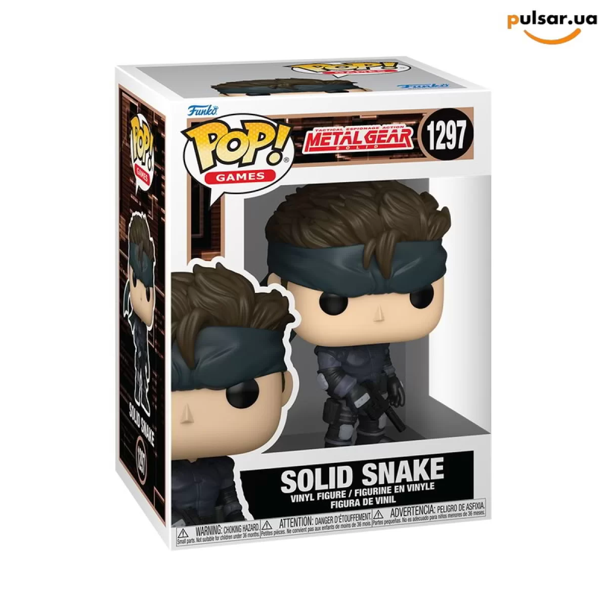 Виниловая фигурка  &laquo;Funko POP! &bull; &bull; Metal Gear Solid ◉ Solid Snake № 1297&raquo;
