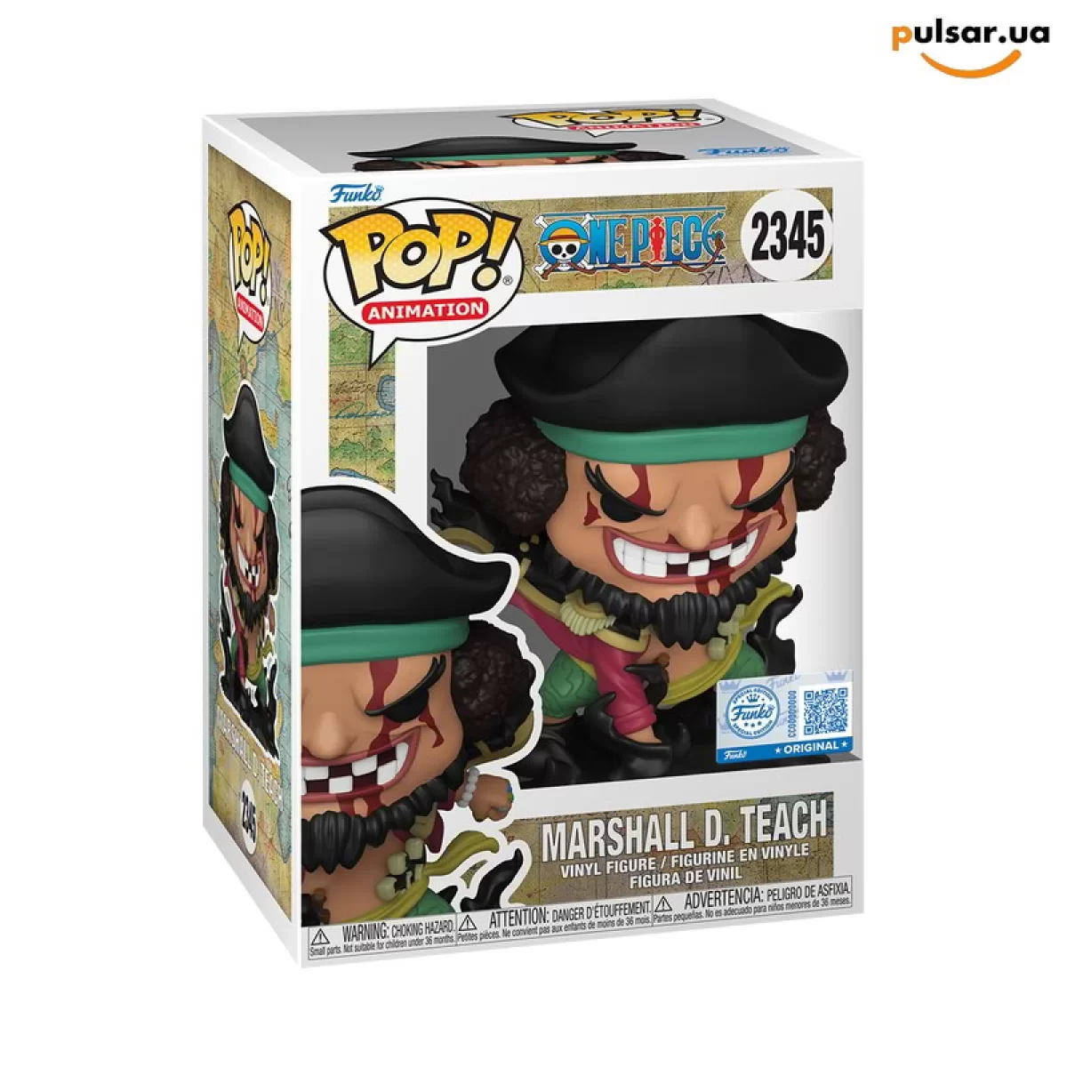 Виниловая фигурка  &laquo;Funko POP! &bull; Amazon Exclusive  &bull; One Piece ◉ Marshall D. Teach (Black Hole) № 2345&raquo;