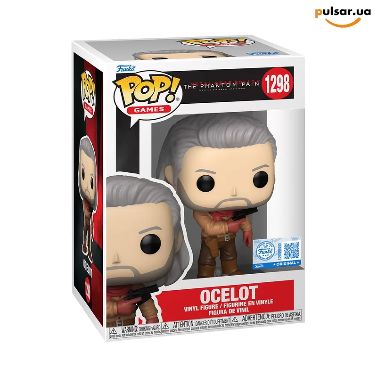 Виниловая фигурка  &laquo;Funko POP! &bull; web exclusive &bull; Metal Gear Solid ◉ Revolver Ocelot  № 1298&raquo;