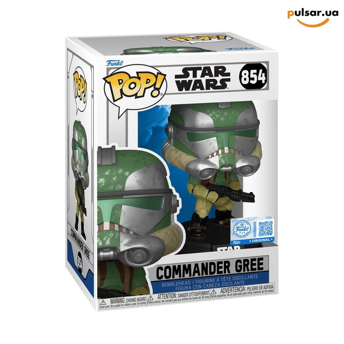 Виниловая фигурка &laquo;Funko POP! &bull;  &bull; Star Wars ◉ Commander Gree № 854&raquo;