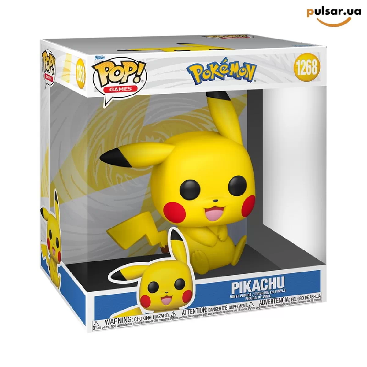Виниловая фигурка Фанко поп &laquo;Funko POP! &bull; Jumbo &bull; Pok&eacute;mon ◉  Pikachu № 1268&raquo;