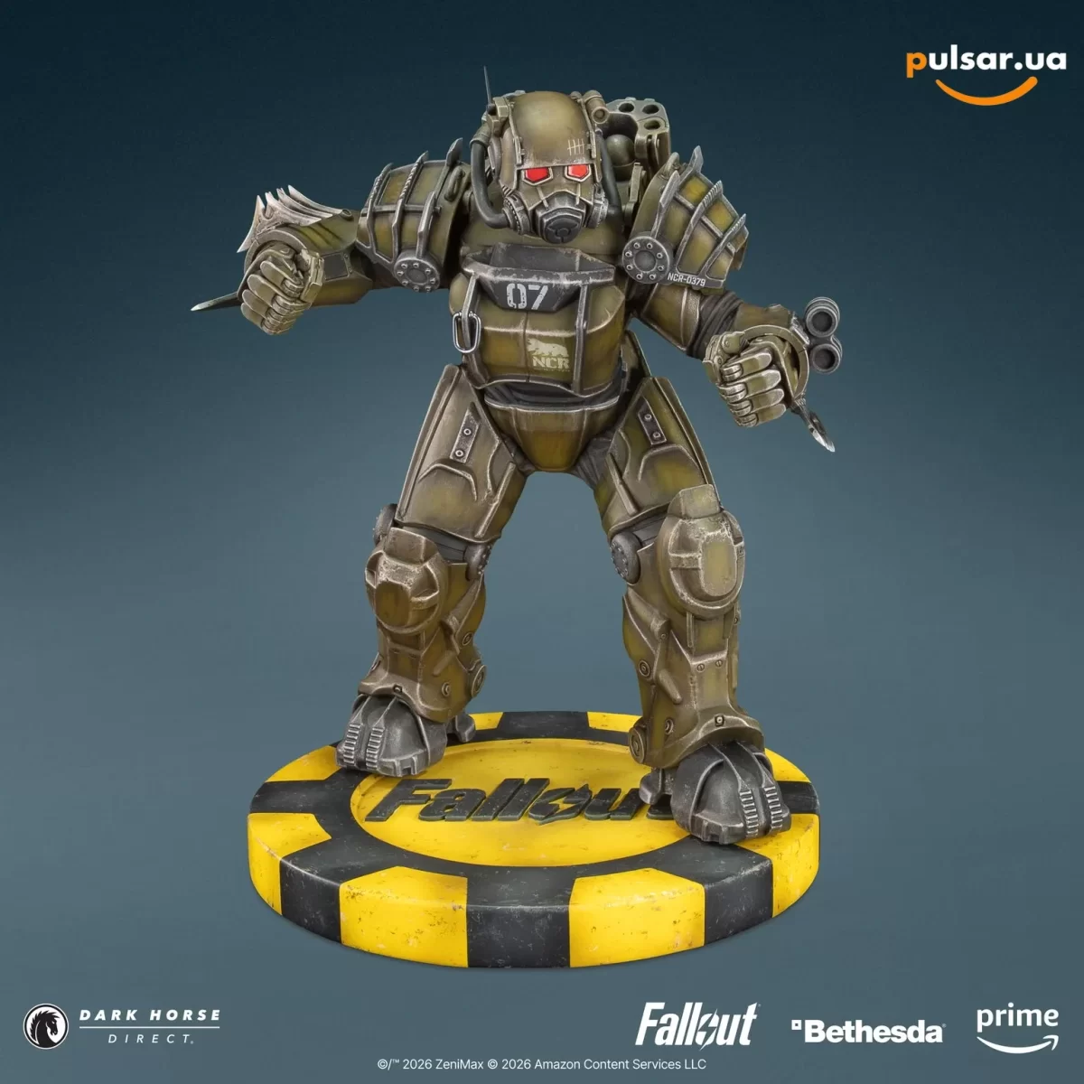 Оригинальная аниме фигурка &laquo;Fallout (Amazon): NCR Power Armor PVC Figure&raquo;