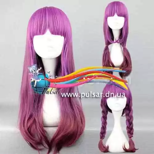 Косплей Парик HARAJUKU lolita 60cm purple mix coffee color  (Lolly Style)
