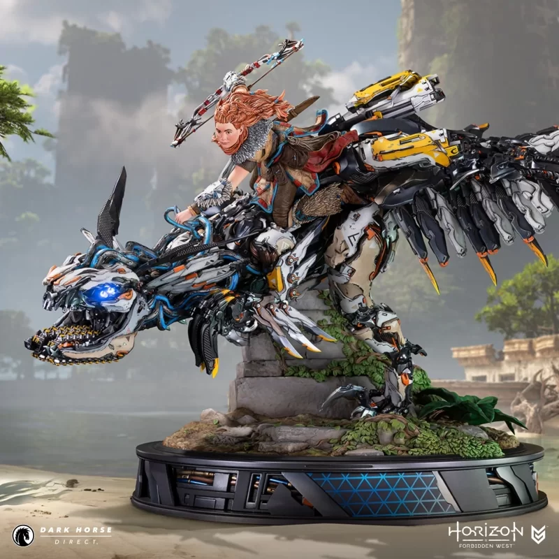 Оригинальная фигурка «Horizon Forbidden West: Aloy on Clawstrider 1:9 Scale Premium Statue»