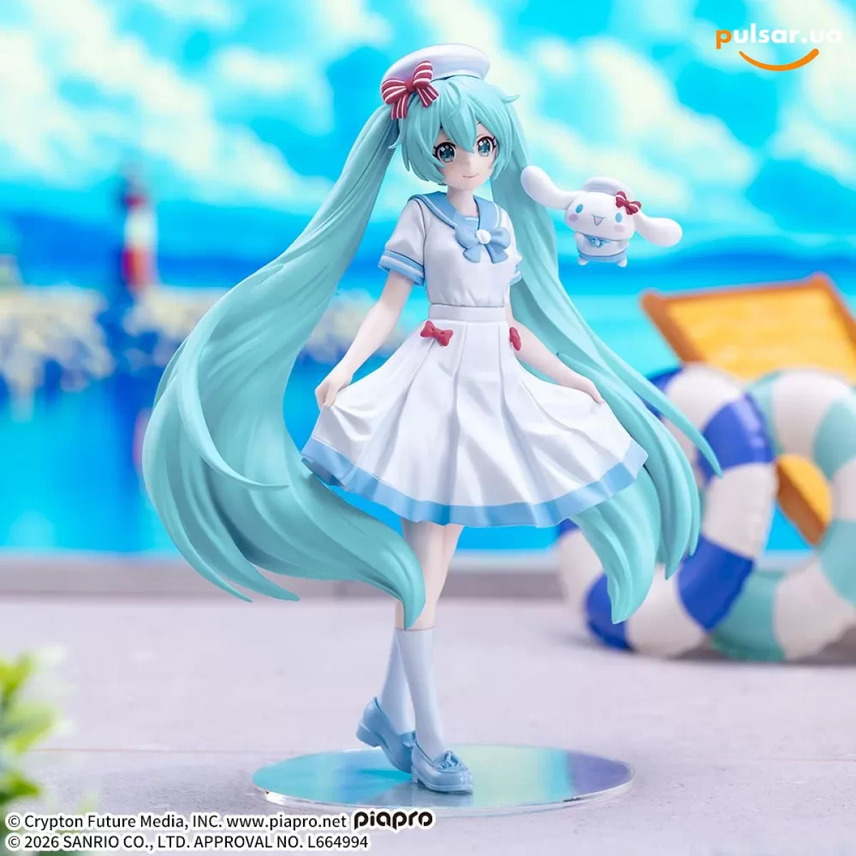 Оригинальная аниме фигурка &laquo;Hatsune Miku XStellar Figure - Hatsune Miku x Cinnamoroll Summer Ver. &raquo;