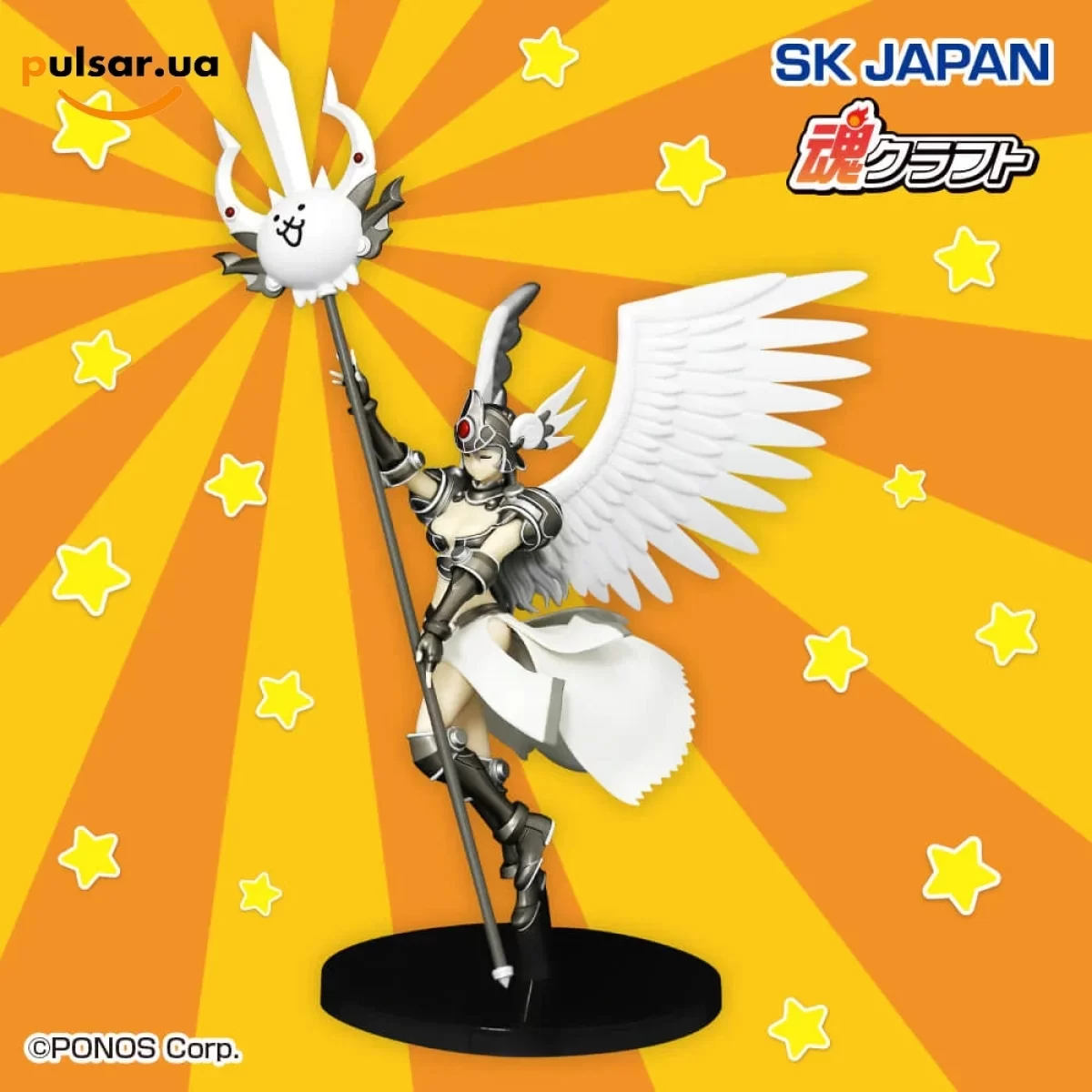 Оригинальная аниме фигурка &laquo;The Battle Cats Tamashii Craft Figure - Cat Valkyrie True Normal Color.&raquo;