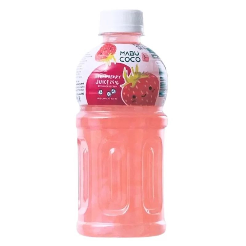 Напиток «Mabu Coco с Nata de Coco — клубничный вкус, 320 мл»