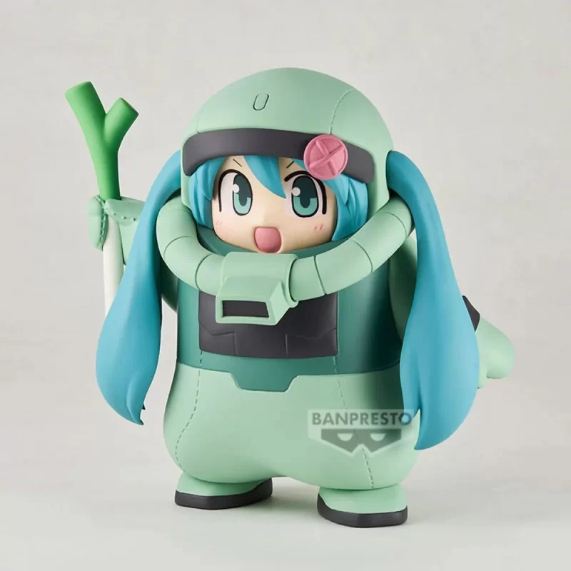 Оригинальная аниме фигурка «Mobile Suit Gundam 45th Anniversary x Hatsune Miku Figure Zaku Costume»