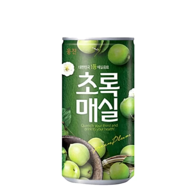 Напиток «со вкусом зеленой сливы Woongjin, банка 180 мл»