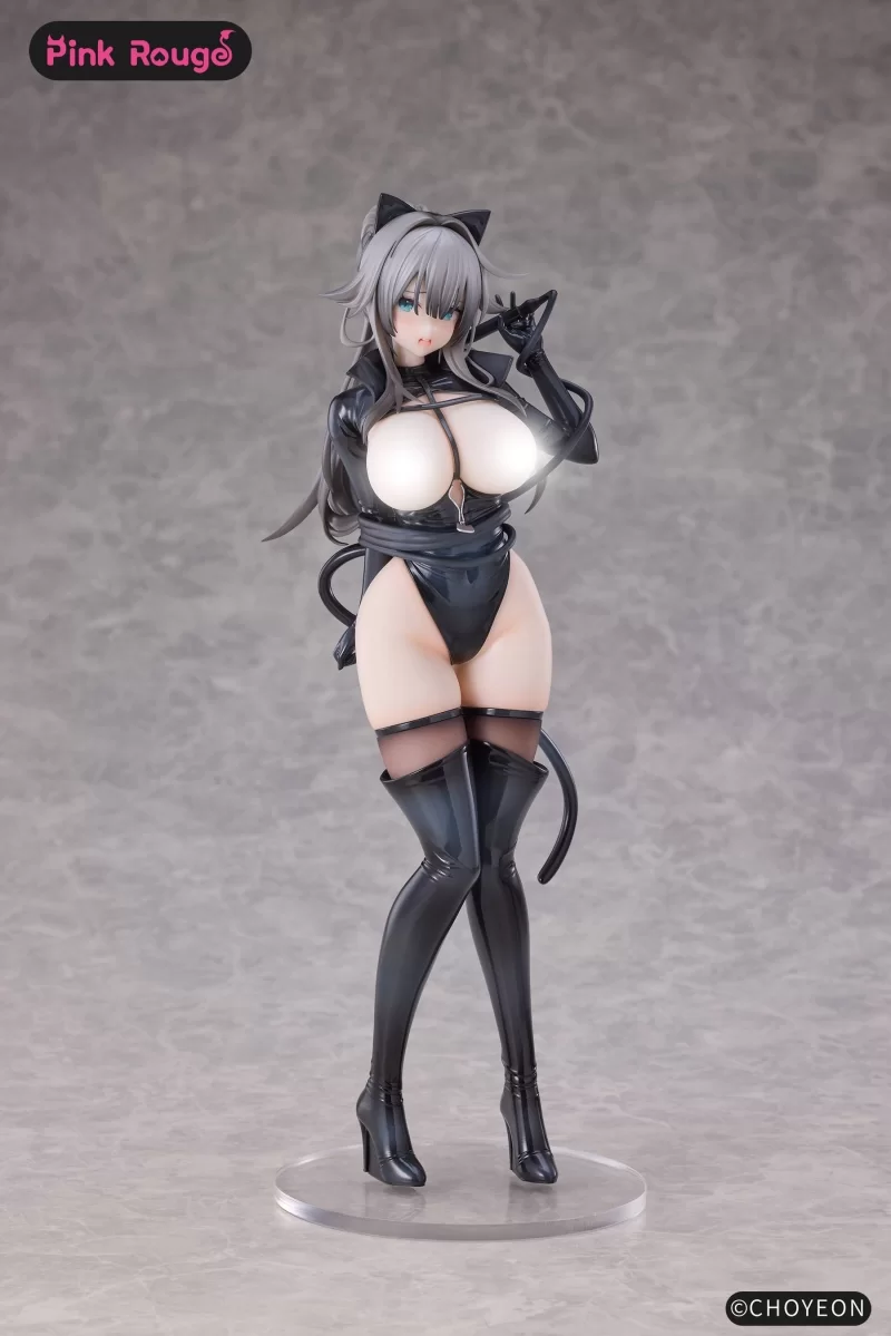 Оригинальная аниме фигурка «Cat Woman Happy-chan DX Ver. 1/6 Complete Figure Different Color Edition»