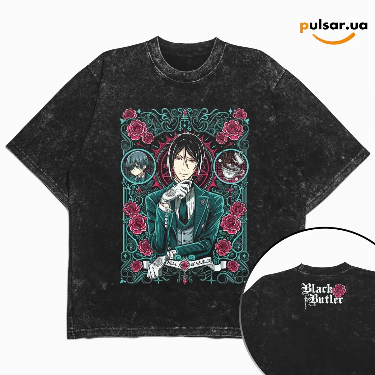 Футболка &laquo;Black Butler / Kuroshitsuji / Тёмный Дворецкий&raquo; модель 13