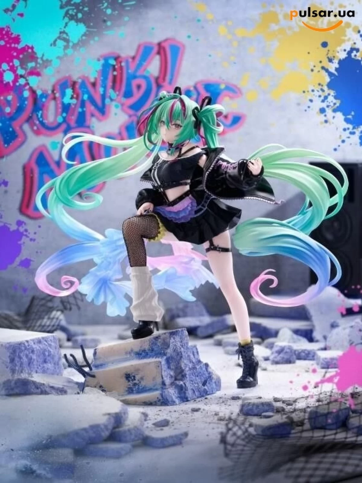 Оригинальная аниме фигурка &laquo;"Hatsune Miku Series" FIGURIZM&alpha; Hatsune Miku -Punk&raquo;