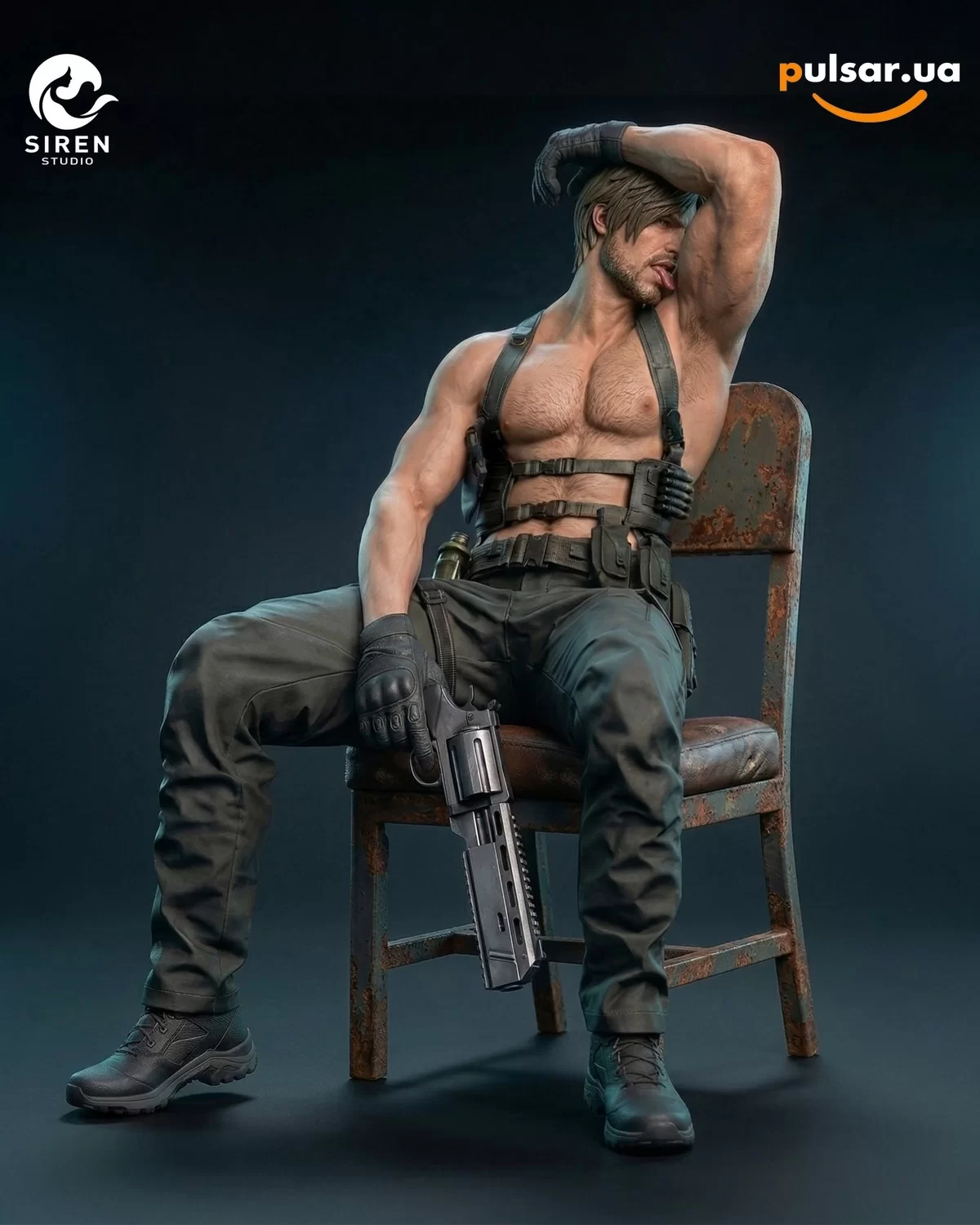 Оригинальная sci-fi фигурка &laquo;SIREN Studio - Leon Scott Kennedy Resident Evil 9&raquo;