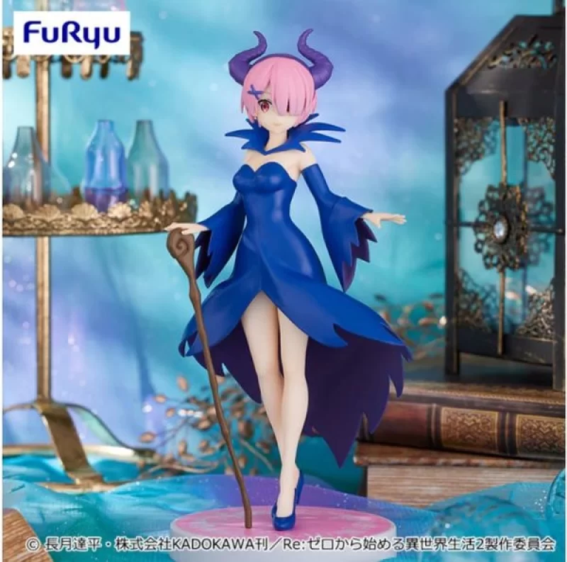 Оригинальная аниме фигурка «Re:Zero Ram Sleeping Beauty Ver. Furyu»
