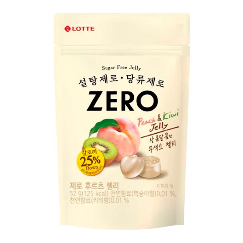 «Жевательный мармелад Zero Fruits Jelly без сахара Lotte, 52 г»
