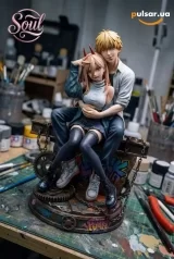 Оригинальная аниме фигурка &laquo;Soul Studio - Denji X Power Chainsaw Man&raquo;