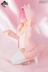 Оригинальная аниме фигурка «Ichiban Kuji Re:Zero kara Hajimeru Isekai Seikatsu - Itsu demo Anata to Isshodayo: Rem & Ram! Nyanko mode Ver.»