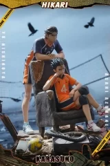 Оригинальная аниме фигурка «HIKARI Studio - Haikyu!! Yu Nishinoya & Asahi Azumane»