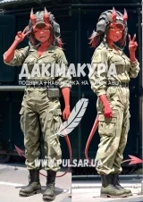 Дакимакура (подушка для объятий)  150 см «Суккуб Меру в армии» tape 1