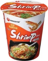 Корейська локшина «швидкого приготування Рамен з креветками в стакані Nongshim 67 г»