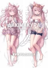 Дакимакура (подушка для объятий)  150 см «Hakui Koyori | Virtual YouTuber» tape 1