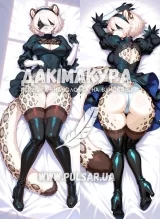 Дакімакура (подушка для обіймів)  150 см «2b | Nier Automata Furry Leopard» модель 1