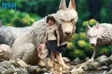 Оригинальная аниме фигурка «OPM Studio - Princess Mononoke Desktop Small Scene Series #7 San»